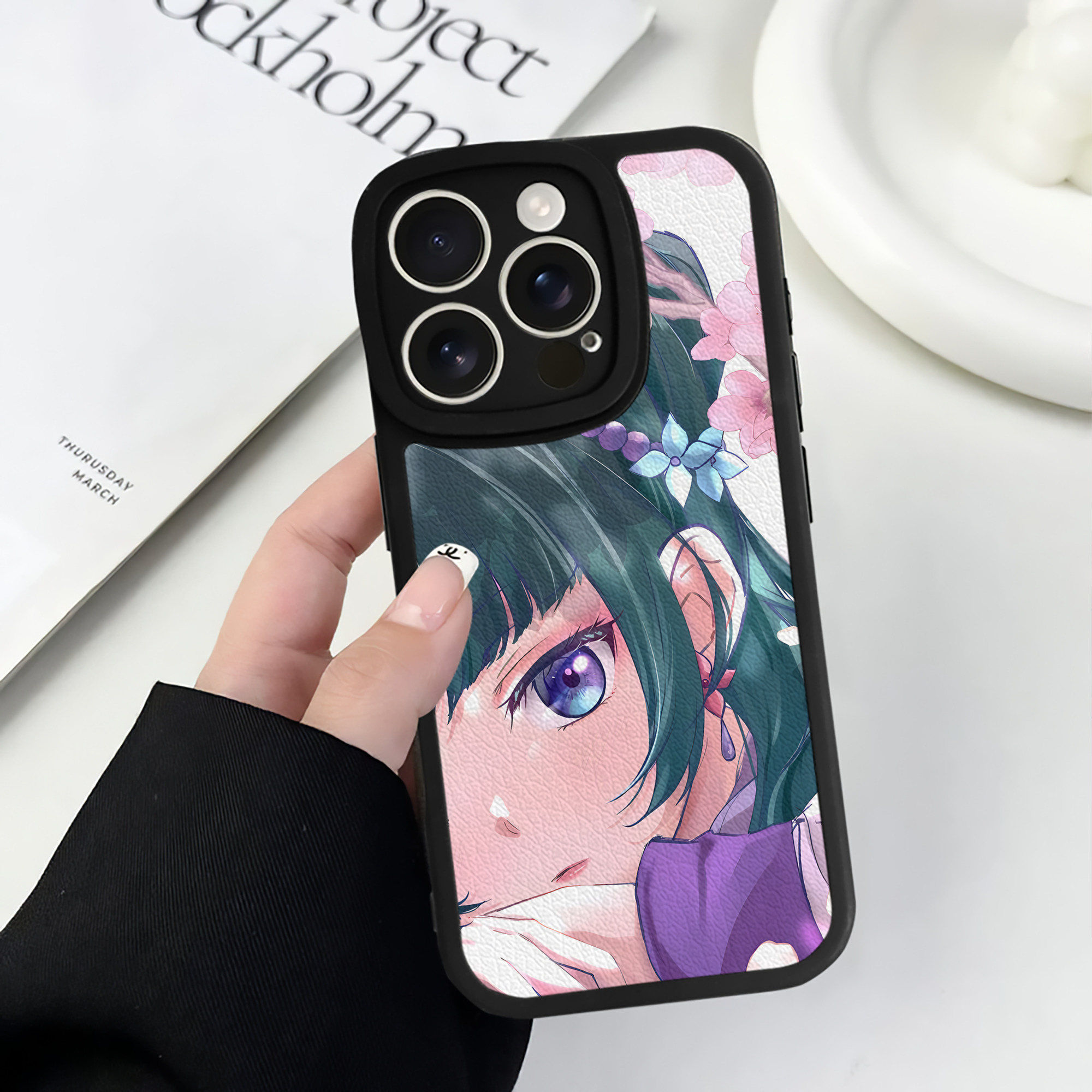 （画像用） 薬屋のひとりごと The Apothecary Diaries 【iPhone 16シリーズ対応】シリコンスマホケース（レザー調） 材質：シリコン